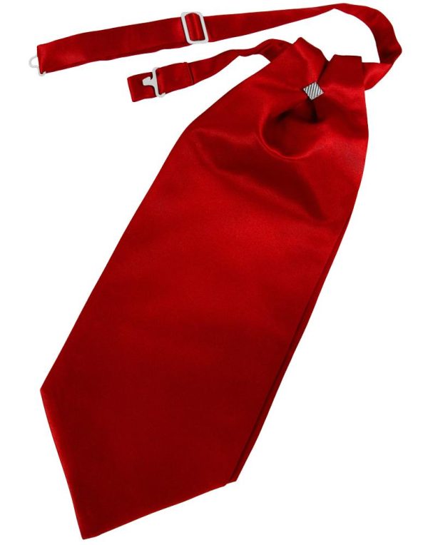 Scarlet Luxury Satin Cravat For Sale