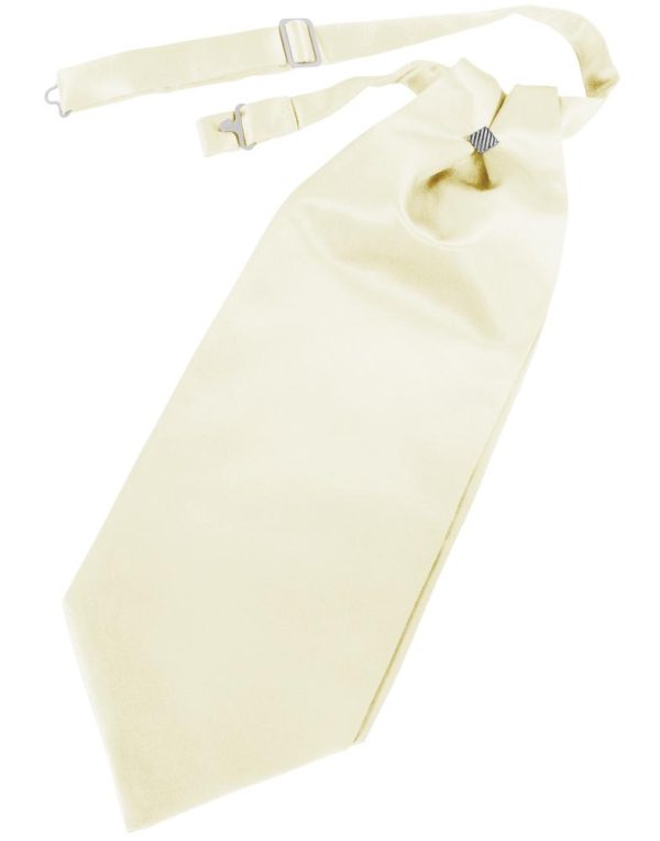 Ivory Luxury Satin Cravat Fashion