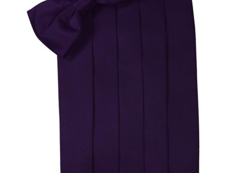 Amethyst Luxury Satin Cummerbund Online now