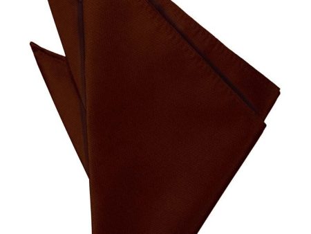 Cinnamon Solid Twill Pocket Square Cheap