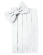 White Palermo Cummerbund Cheap