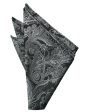 Silver Tapestry Pocket Square Online Sale