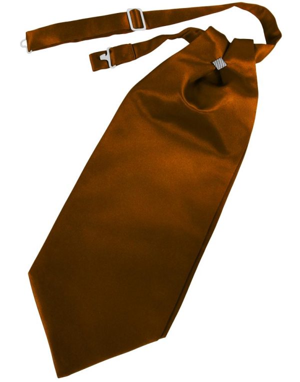 Cognac Luxury Satin Cravat Hot on Sale