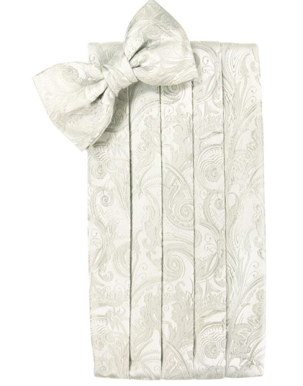 Ivory Tapestry Cummerbund For Discount