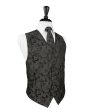 Charcoal Tapestry Tuxedo Vest Hot on Sale