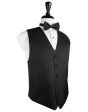 Black Herringbone Tuxedo Vest Supply