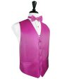 Fuchsia Herringbone Tuxedo Vest Online