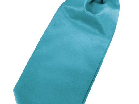 Turquoise Luxury Satin Cravat Online Sale