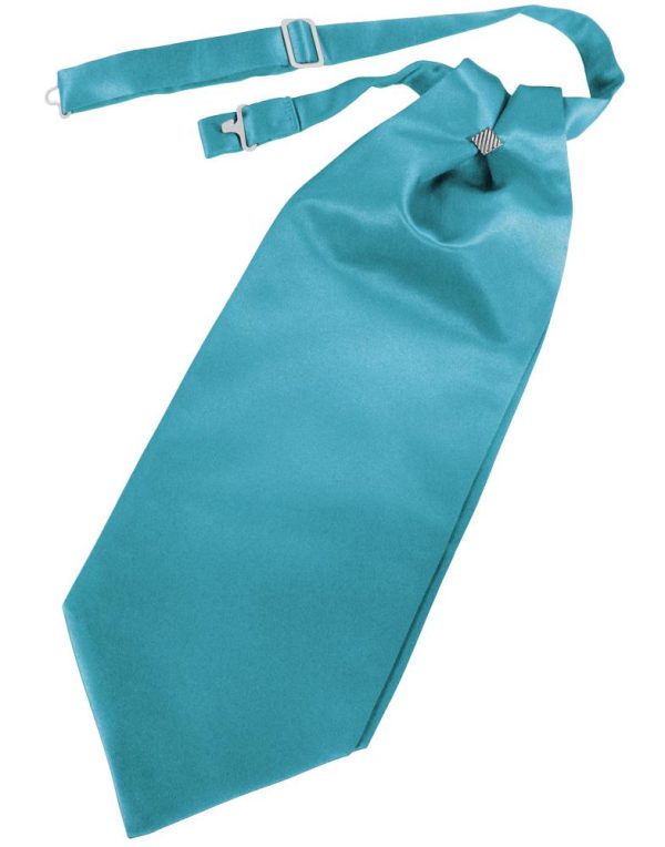 Turquoise Luxury Satin Cravat Online Sale