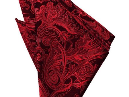 Scarlet Tapestry Pocket Square Online now