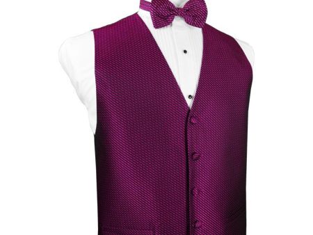 Fuchsia Venetian Tuxedo Vest Supply