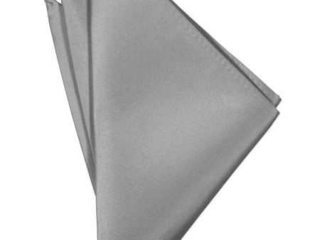 Silver Luxury Satin Pocket Square Online Sale