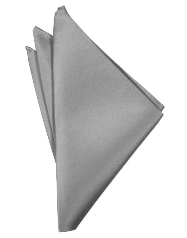 Silver Luxury Satin Pocket Square Online Sale