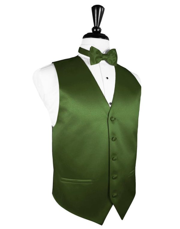 Clover Luxury Satin Tuxedo Vest Sale