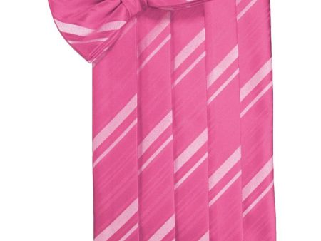 Bubblegum Striped Satin Cummerbund Online Hot Sale