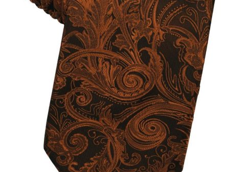 Cognac Tapestry Necktie For Sale