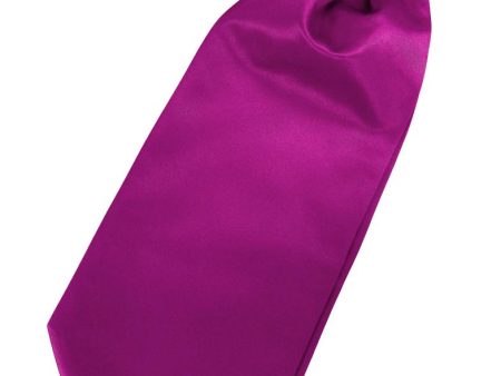 Fuchsia Luxury Satin Cravat For Discount