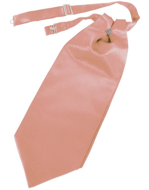 Coral Luxury Satin Cravat For Cheap