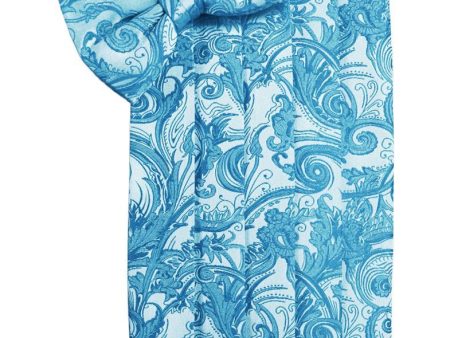 Turquoise Tapestry Cummerbund on Sale