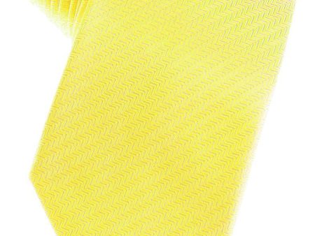 Lemon Herringbone Necktie Online Hot Sale