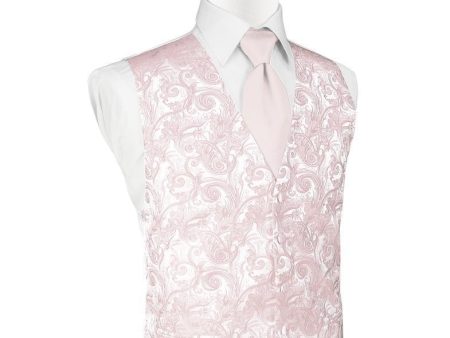 Blush Tapestry Tuxedo Vest on Sale