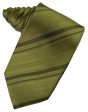 Moss Striped Satin Necktie Fashion