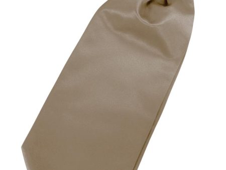 Latte Luxury Satin Cravat For Cheap