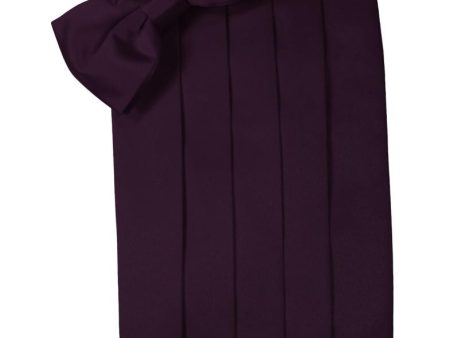 Berry Luxury Satin Cummerbund Sale