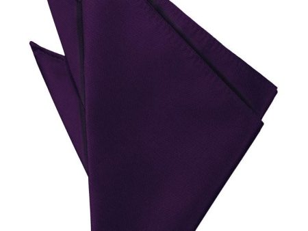 Raisin Solid Twill Pocket Square For Cheap