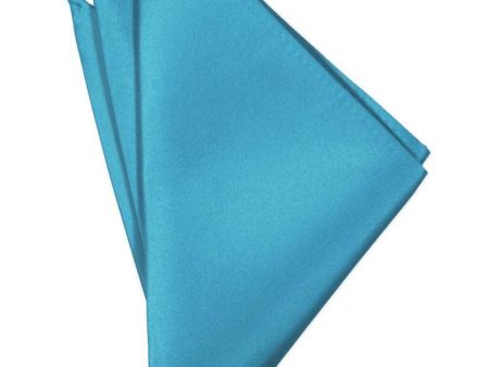 Turquoise Luxury Satin Pocket Square Online Sale