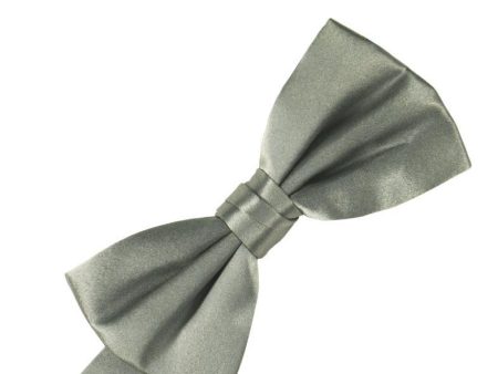 Platinum Noble Silk Bow Tie For Discount