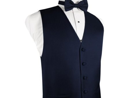 Navy Herringbone Tuxedo Vest Online Hot Sale