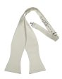 White Noble Silk Bow Tie Online