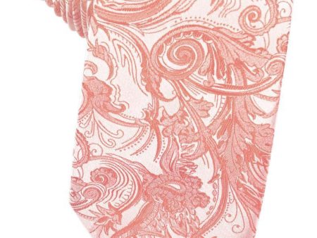 Coral Tapestry Necktie Discount