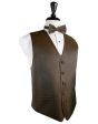 Espresso Herringbone Tuxedo Vest Online Sale