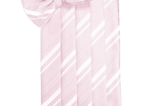 Blush Striped Satin Cummerbund For Cheap