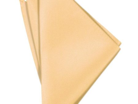 Apricot Luxury Satin Pocket Square Hot on Sale