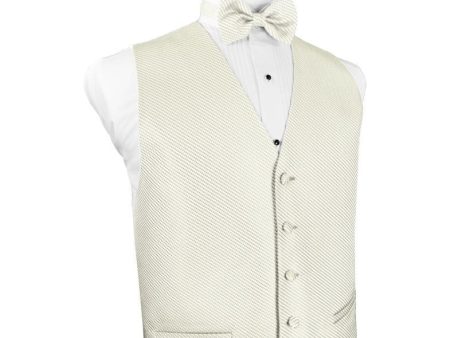 Ivory Venetian Tuxedo Vest For Discount