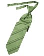 Sage Striped Satin Necktie Online Hot Sale