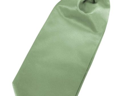 Sage Luxury Satin Cravat Fashion