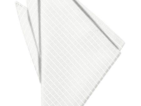 White Palermo Pocket Square Online Hot Sale