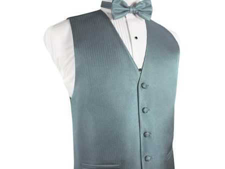 Cloudy Herringbone Tuxedo Vest Supply