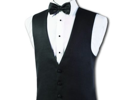 Black Mason Tuxedo Vest Cheap