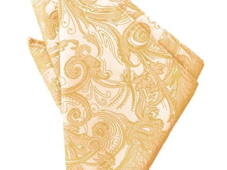 Apricot Tapestry Pocket Square Supply