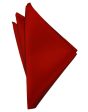 Scarlet Luxury Satin Pocket Square Supply