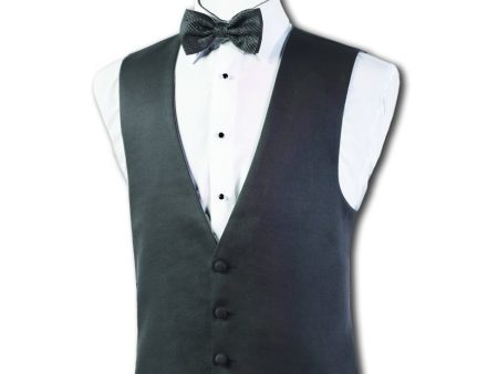 Steel Grey Mason Tuxedo Vest Discount