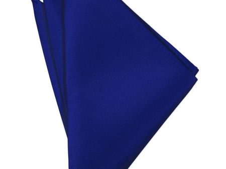 Royal Blue Luxury Satin Pocket Square Supply