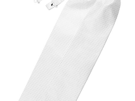 White Venetian Ascot For Cheap