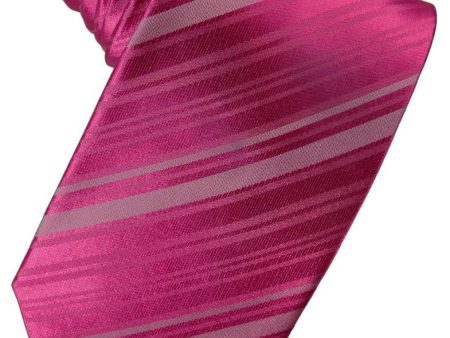 Watermelon Striped Satin Necktie Sale