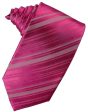 Watermelon Striped Satin Necktie Sale